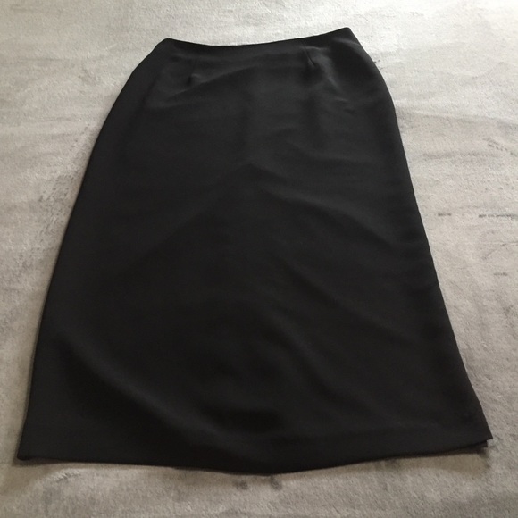 Dress Barn Dresses & Skirts - NWT Long Black Skirt w/Slit Up The Back Size 12